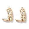 Brass Micro Pave Clear Cubic Zirconia Pendants X-KK-M102-25G-1