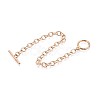 201 Stainless Steel Cable Chain Bracelets for Men Women BJEW-N036-01G-2