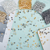500Pcs 2 Colors CCB Plastic Beads CCB-ME0001-07-3
