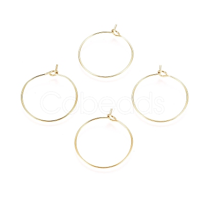 Ion Plating(IP) 316L Surgical Stainless Steel Hoop Earring Findings X-STAS-D164-02G-A-1