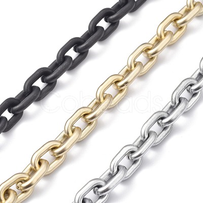 Handmade Spray Painted CCB Cable Chains AJEW-JB00719-1