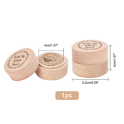 Wood Ring Box OBOX-WH0009-007-1