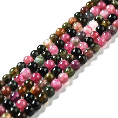 Natural Multicolor Tourmaline Beads Strands G-D467-B02-1