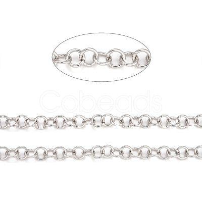 Tarnish Resistant 304 Stainless Steel Rolo Chains CHS-F011-08C-P-1