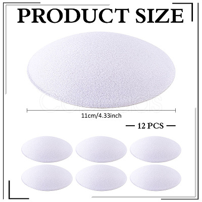 Cloth Round Fascinator Hat Base for Millinery Magic AJEW-WH0270-739A-1