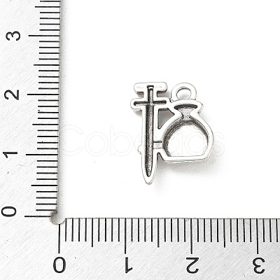 Tibetan Style Alloy Pendants AL-CBA1B2C-03E-AS-1