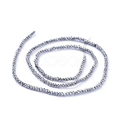 Electroplate Glass Beads Strands EGLA-F149-FP-04-1