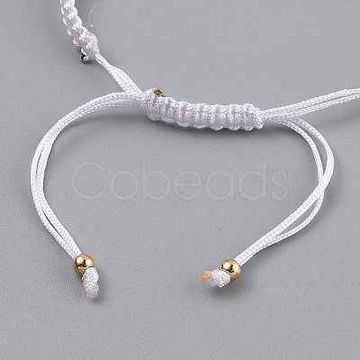 Adjustable Nylon Cord Braided Bead Bracelets EJEW-H118-02G-1