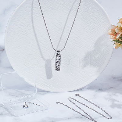 DIY Stainless Steel Pendant Necklaces Making Kits DIY-CN0003-75P-1
