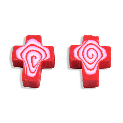 Handmade Polymer Clay Beads CLAY-T020-30E-1