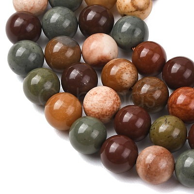 Natural Gobi Agate Mongolia Colorful Jade Beads Strands GG-CBA3173-A01-10mm-1