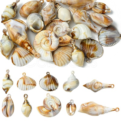 20Pcs 10 Styles Acrylic Pendants FIND-YW0005-93-1
