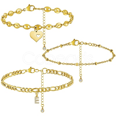 Anklets Sets AJEW-AN00383-05-1