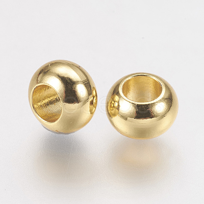 Brass Spacer Beads KK-F730-04G-1