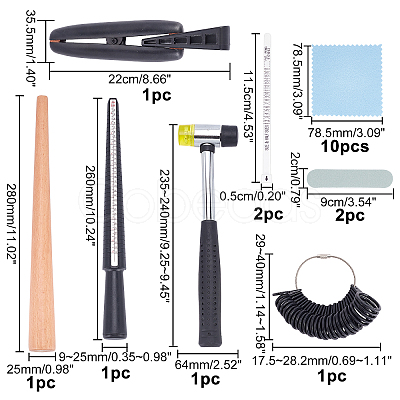 Ring Sizer Measuring Tool Kit TOOL-PH0001-46-1