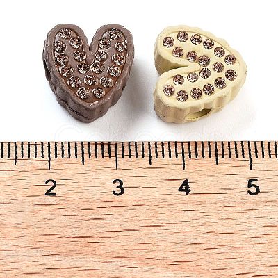 Opaque Resin European Beads RESI-M038-05-1
