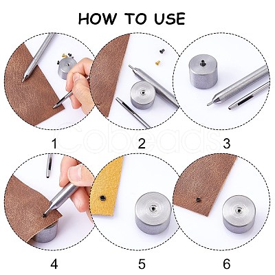 400Pcs Brass Hollow Rivets FIND-CA0003-56-1