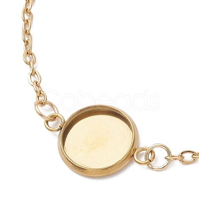 304 Stainless Steel Cable Chain Slider Bracelet Making BJEW-JB12810-01-1