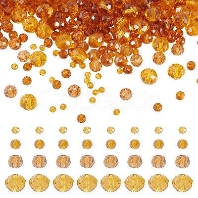 4 Strands 4 Styles Glass Beads Strands EGLA-TA0012-97C-1