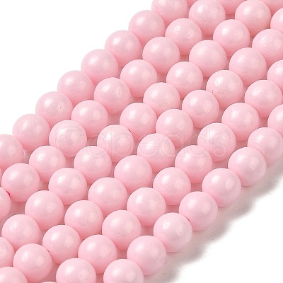 Cubic Zirconia Imitation Pearl Bead Strands ZIRC-P109-03C-10-1