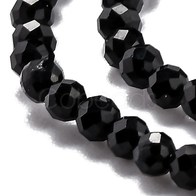 Natural Black Tourmaline Beads Strands G-H266-11B-1