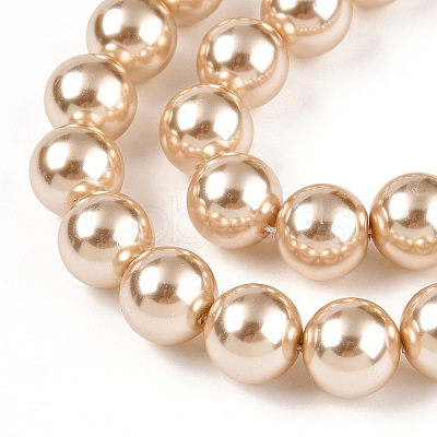 Glass Pearl Beads Strands HY-G002-01E-11-1