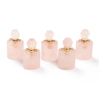 Natural Rose Quartz Pendants G-H252-E06-1