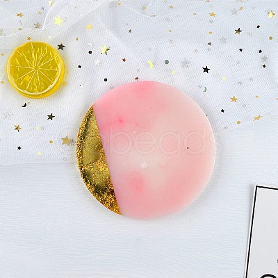 DIY Flat Round Cup Mat Silicone Molds DIY-E036-02-1