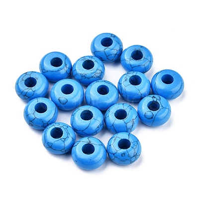 Synthetic Turquoise European Beads X-SPDL-D003-41-1