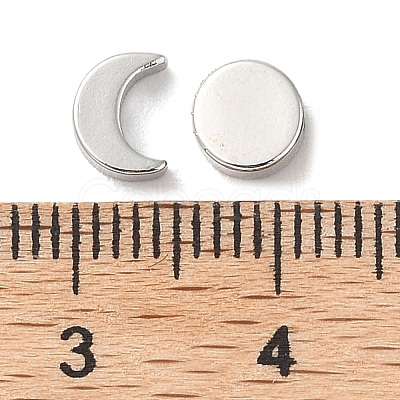 50Pcs 2 Styles Moon Phase Theme Brass Beads Set KK-TZ0001-01-1