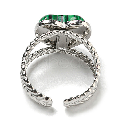 304 Stainless Steel Open Cuff Rings RJEW-C079-20P-1