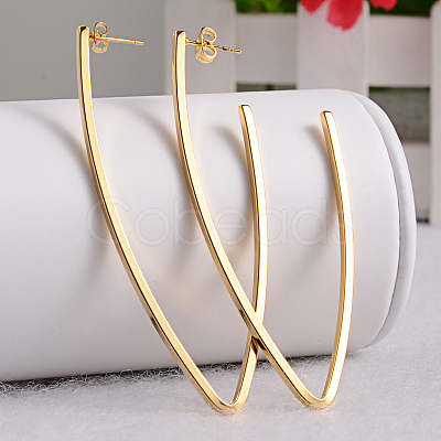 Great 304 Stainless Steel Ear Studs EJEW-L127-05-1