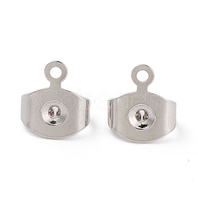 Brass Ear Nuts X-KK-P001-75P-1