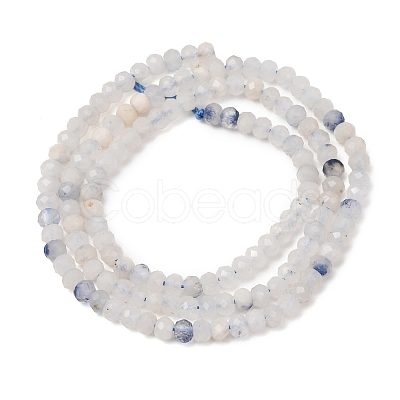 Natural Blue White Dumortierite Beads Strands GG-CBA9631-C01-01-1