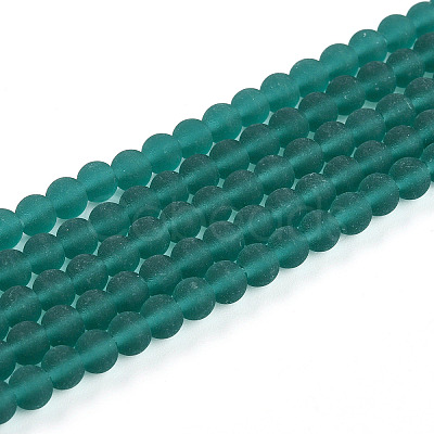 Transparent Glass Beads Strands GLAA-T032-T4mm-MD21-1