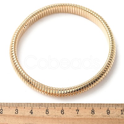 Electrophoresis Iron Bangles for Women BJEW-M057-08G-1