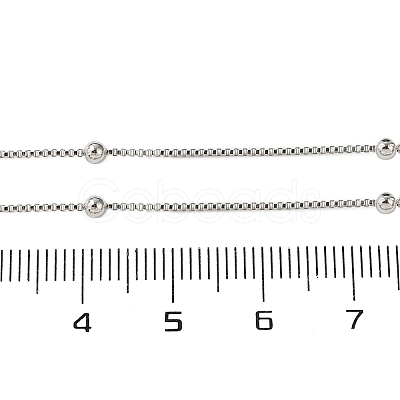 Brass Satellite Chains Necklaces for Women NJEW-D302-33P-1