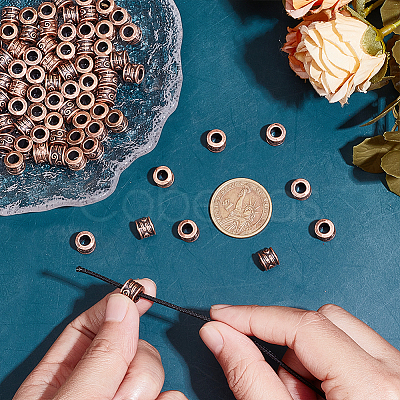 80Pcs Tibetan Style Alloy European Beads TIBEB-HY0001-18-1