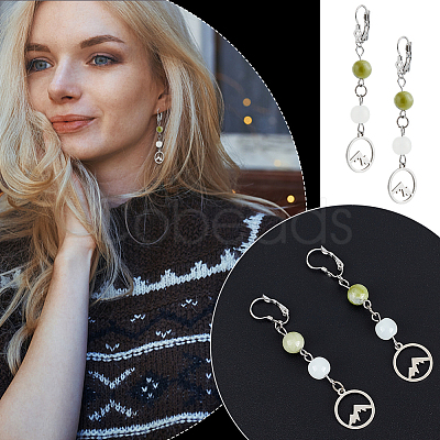40Pcs 304 Stainless Steel Leverback Earring Findings STAS-UN0052-48-1