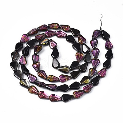 Electroplate Glass Beads Strands EGLA-S188-15-C01-1