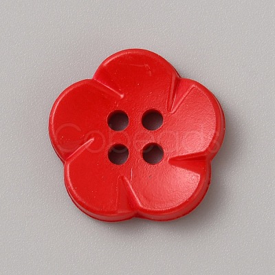 Spray Painted Plastic Buttons FIND-WH0152-394A-04-1