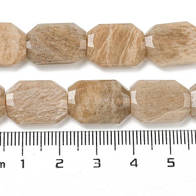 Natural Peach Moonstone Beads Strands G-P544-B04-01-1