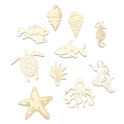Unfinished Wooden Ocean Creature Cutouts WOOD-CJC0010-02-1
