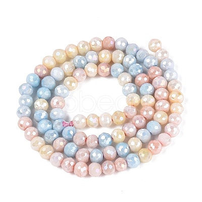 Anti-Tarnish Electroplate Glass Beads Strands LS-EGLA-N027-02A-06-1