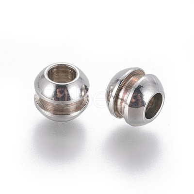 Tarnish Resistant 202 Stainless Steel Beads STAS-E464-19P-1
