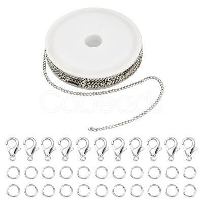 DIY Chains Bracelet Necklace Making Kit DIY-YW0005-82P-1
