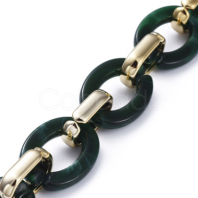 Handmade CCB Plastic Cable Chains AJEW-JB00682-1