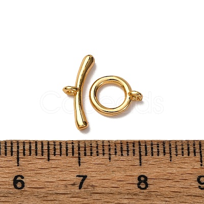 Brass Toggle Clasps KK-Z121-16G-1