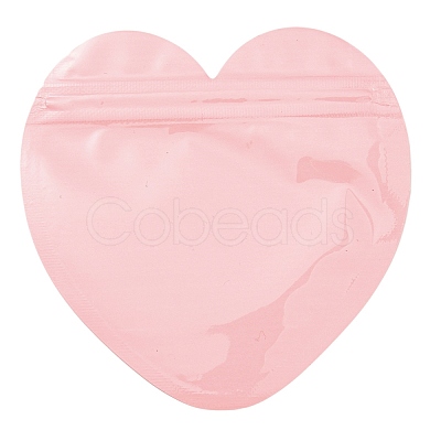 Heart Shaped Plastic Packaging Yin-yang Resealable Bags OPP-D003-02B-1
