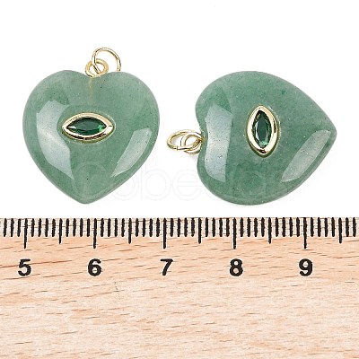 Natural Green Aventurine Pendants G-Z134-04B-1